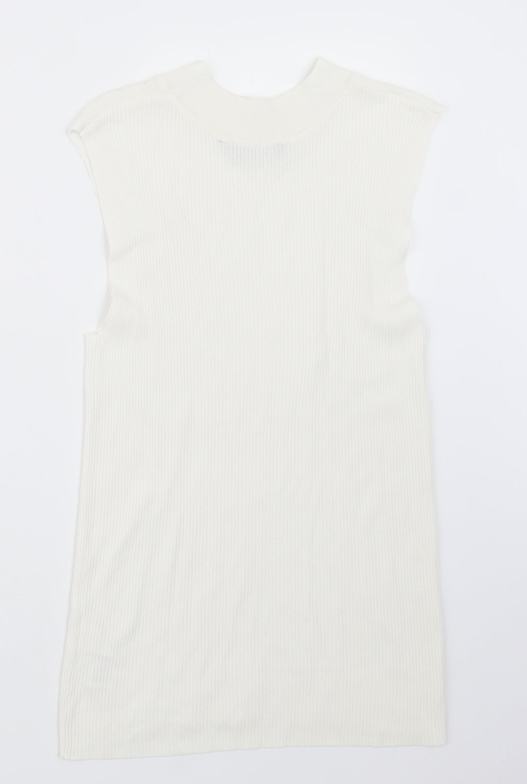Womens UK Size 14 Dorothy Perkins Ivory Basic T-Shirt