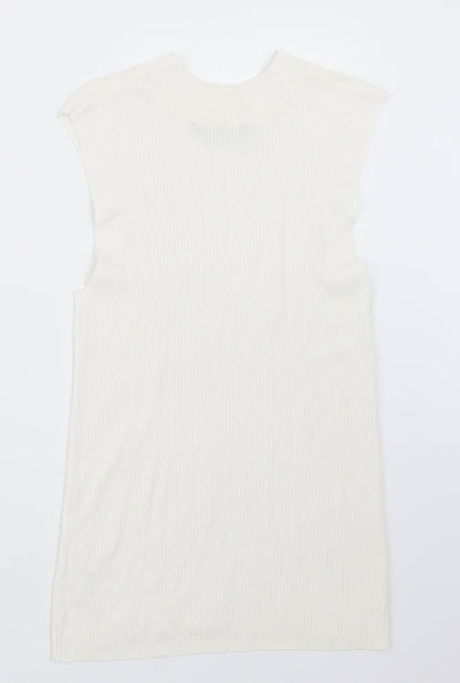 Womens UK Size 14 Dorothy Perkins Ivory Basic T-Shirt
