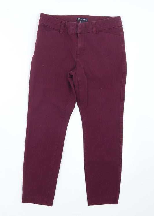 Womens UK Size 6 Gap Regular Fit  Purple Trousers