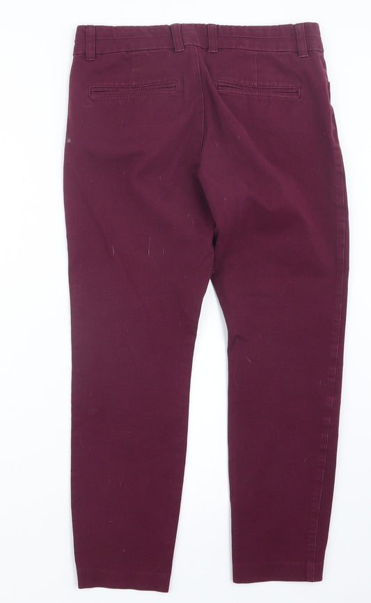 Womens UK Size 6 Gap Regular Fit  Purple Trousers
