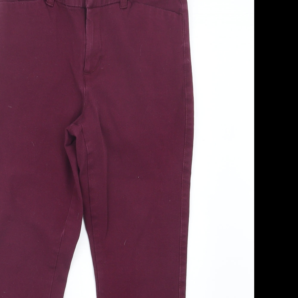 Womens UK Size 6 Gap Regular Fit  Purple Trousers
