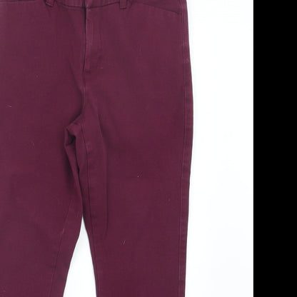 Womens UK Size 6 Gap Regular Fit  Purple Trousers