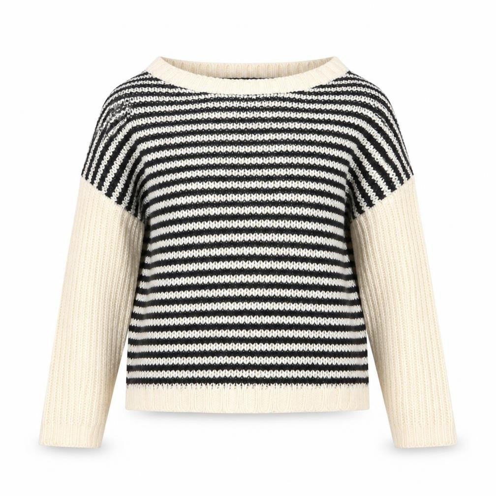 Womens UK Size 8 Crafted Black Pullover Jumper