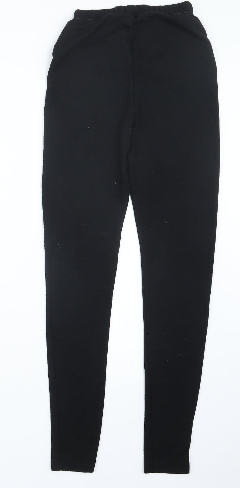 Womens UK Size S Preworn Regular Fit Capri Black Trousers