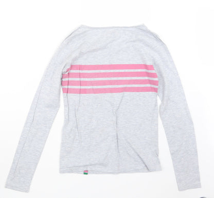 Rampant Sporting Womens Grey   Basic T-Shirt Size 6