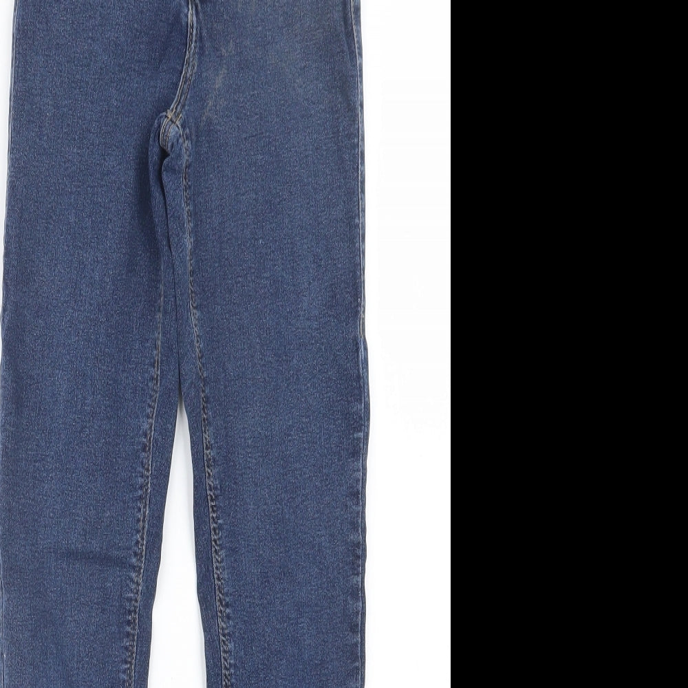 Topshop Womens Blue  Denim Straight Jeans Size 20 in L26 in