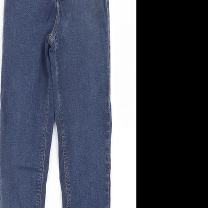 Topshop Womens Blue  Denim Straight Jeans Size 20 in L26 in