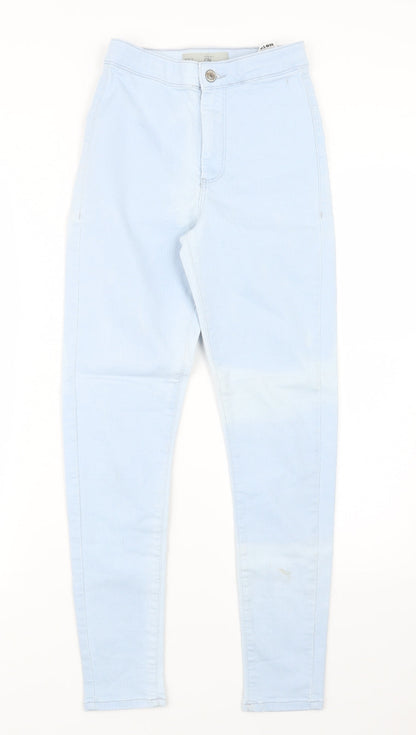 Topshop Womens Blue  Denim Straight Jeans Size 23 in L27 in