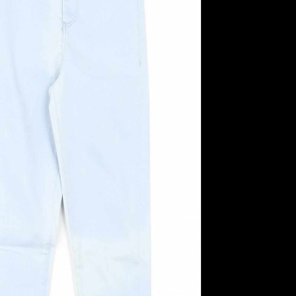 Topshop Womens Blue  Denim Straight Jeans Size 23 in L27 in