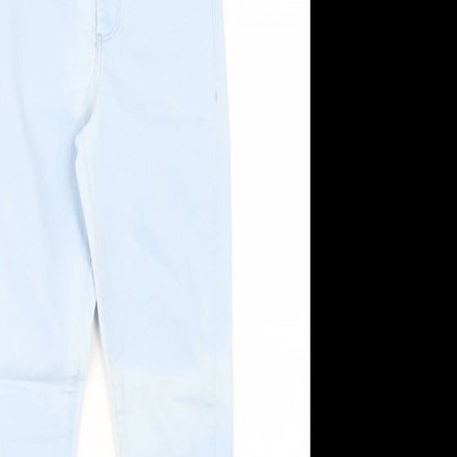 Topshop Womens Blue  Denim Straight Jeans Size 23 in L27 in