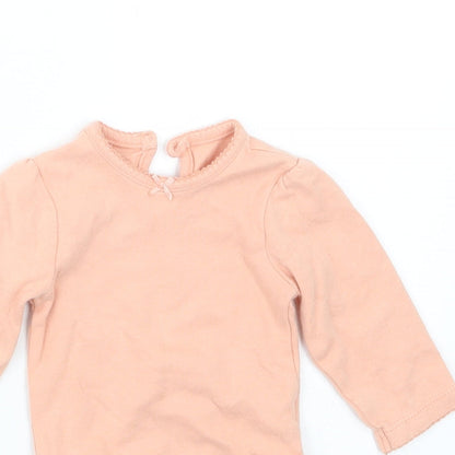 George Girls Orange   Babygrow One-Piece Size 3-6 Months
