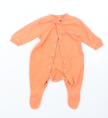 Earlydays Girls Orange   Babydoll One Piece Size 0-3 Months