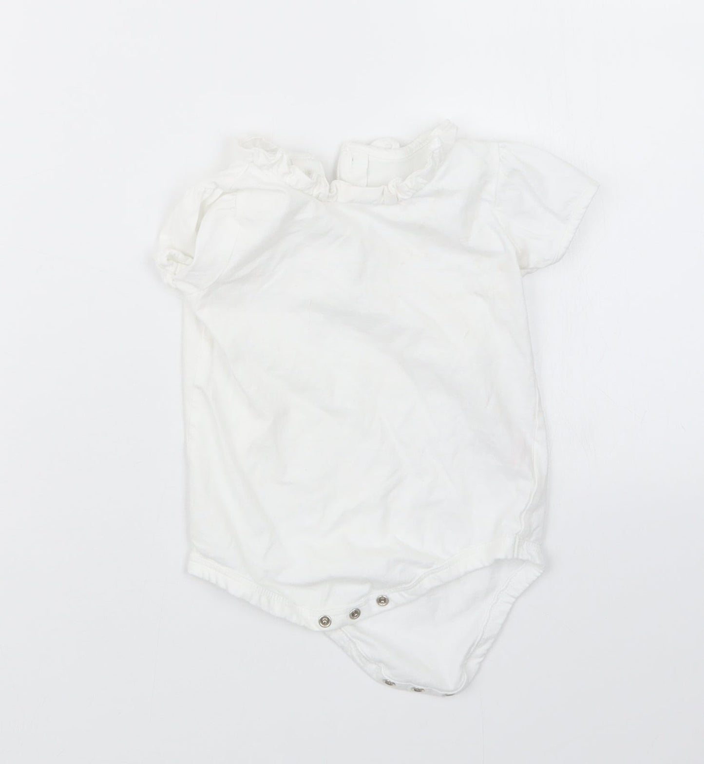 Matalan Girls White   Babygrow One-Piece Size 9-12 Months