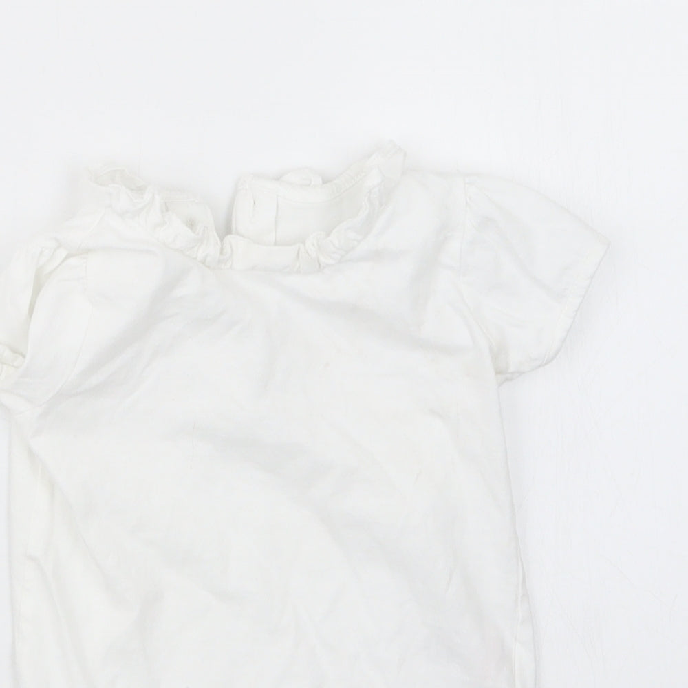 Matalan Girls White   Babygrow One-Piece Size 9-12 Months
