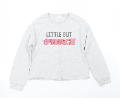 NEXT Girls Grey   Pullover Jumper Size 12 Years