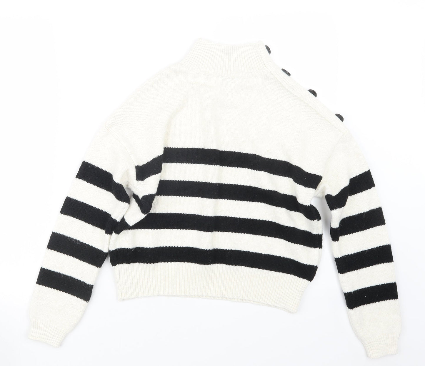 Womens UK Size 4 Primark White Pullover Jumper