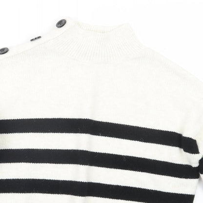 Womens UK Size 4 Primark White Pullover Jumper