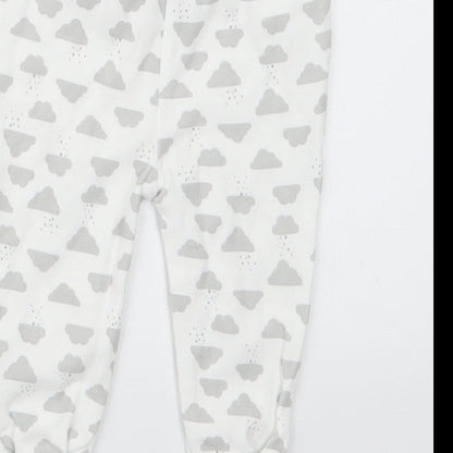 Primark Baby White Geometric  Capri Trousers Size 0-3 Months