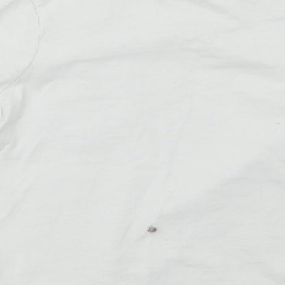 George Girls White   Basic T-Shirt Size 3-4 Years
