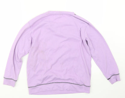 Studio Womens Purple Geometric  Top Pyjama Top Size 8