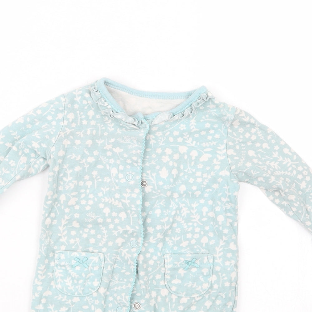 George Girls Green Geometric  Babydoll One Piece Size 3-6 Months