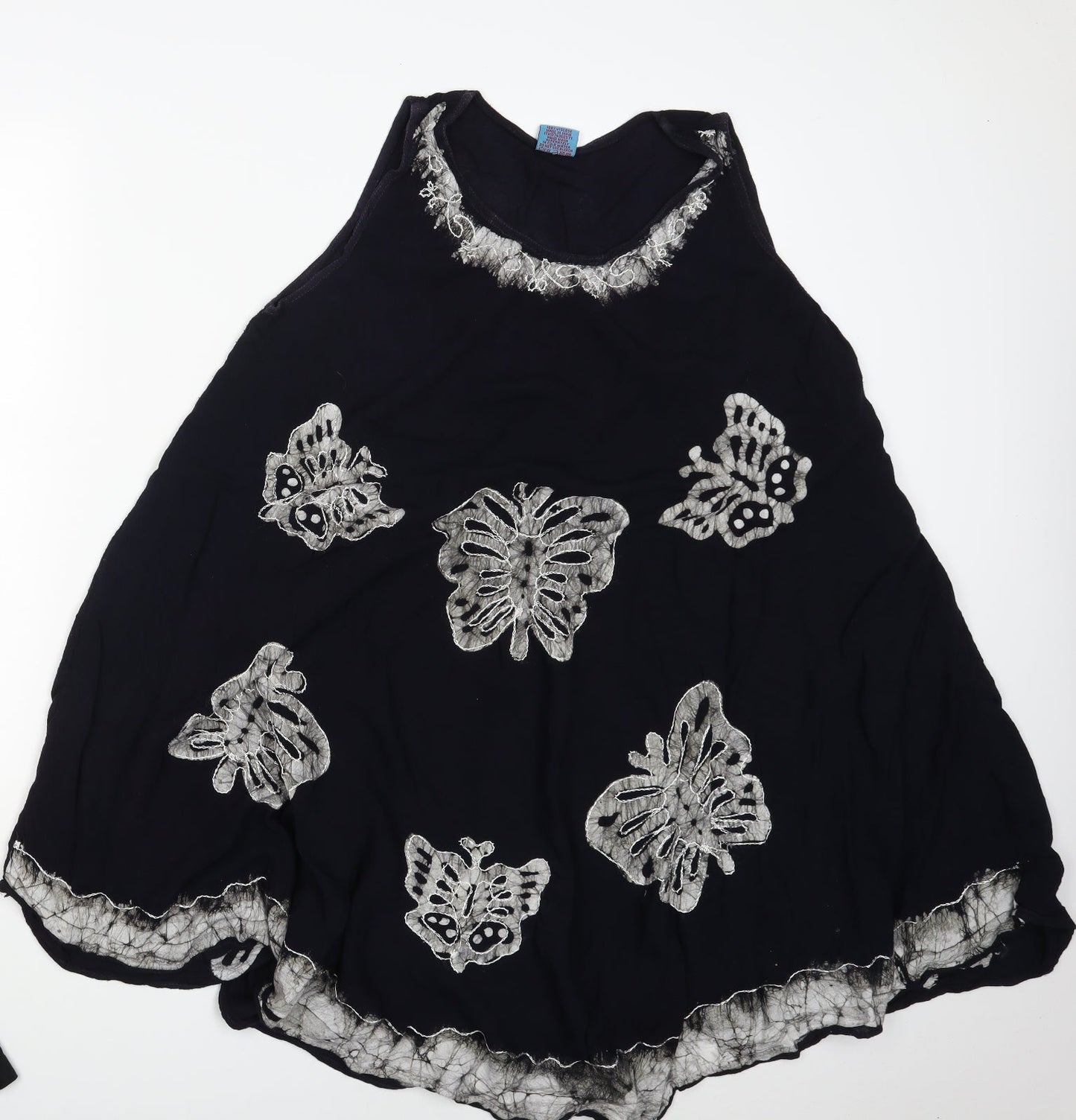 Miss Euro Style Womens Blue Animal Print  A-Line  Size M