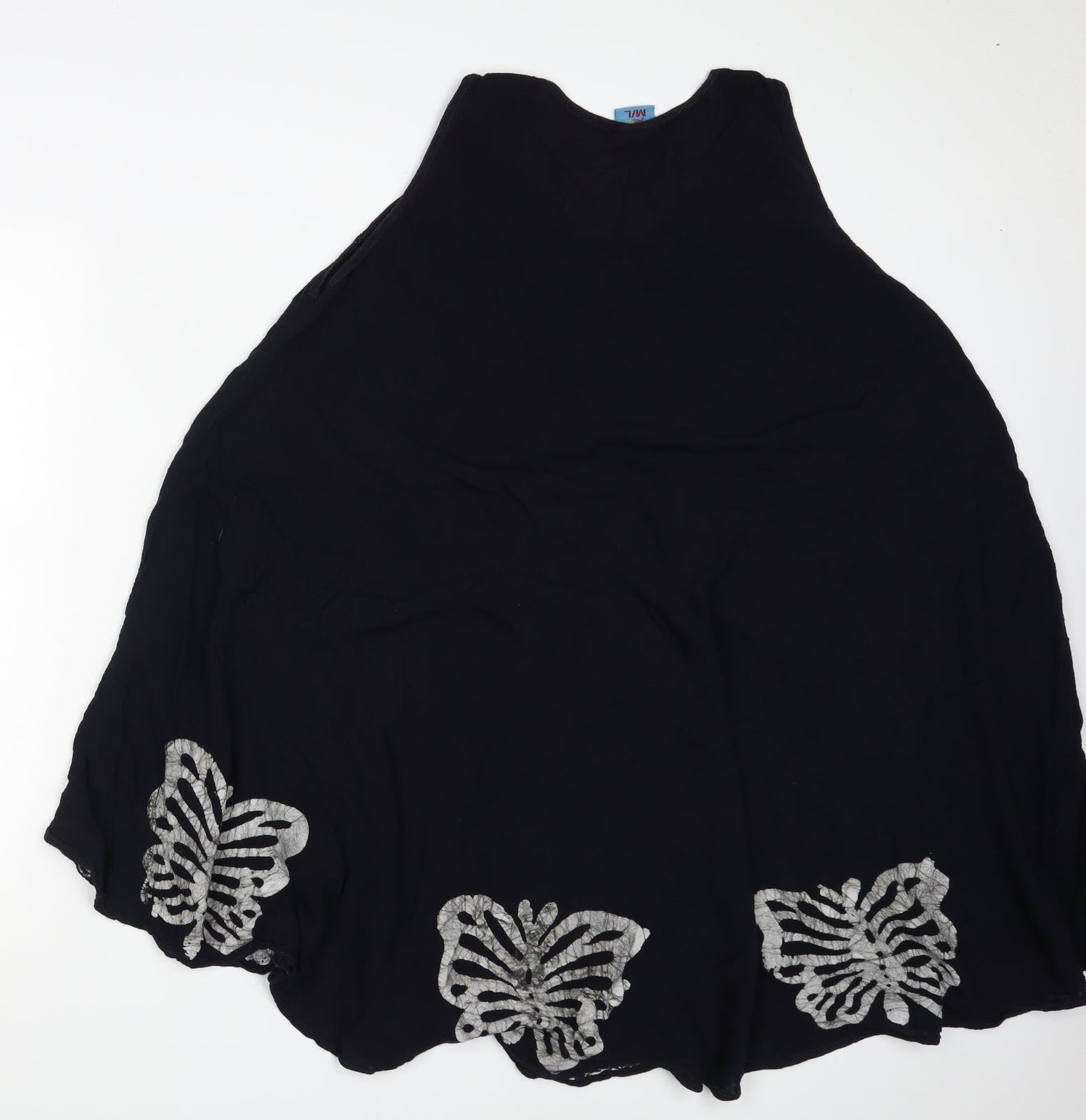 Miss Euro Style Womens Blue Animal Print  A-Line  Size M
