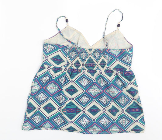 F&F Womens Green Argyle/Diamond  Basic Tank Size 16