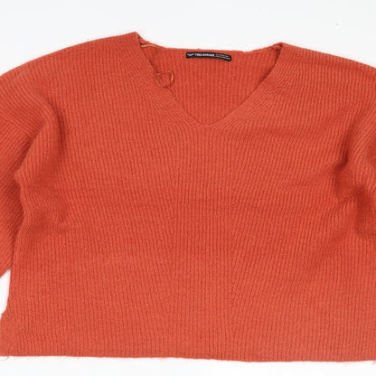 Threadbare Womens Orange   Pullover Jumper Size 8