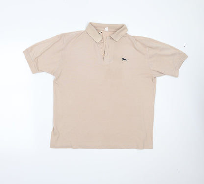 B Cash Mens Beige    Polo Size 42
