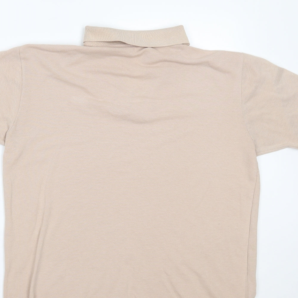 B Cash Mens Beige    Polo Size 42