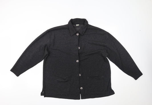 Casual Club Womens Grey   Cardigan Jumper Size L