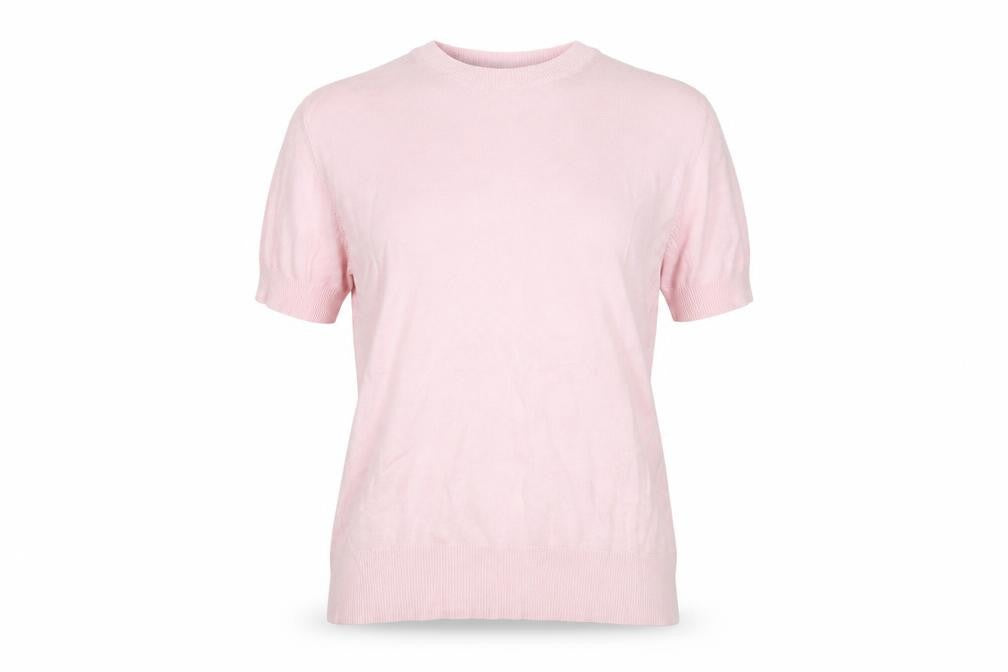Womens UK Size 8 Marks and Spencer Pink Basic T-Shirt
