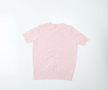 Womens UK Size 8 Marks and Spencer Pink Basic T-Shirt