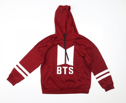 Fancyqube Womens Red   Pullover Hoodie Size M