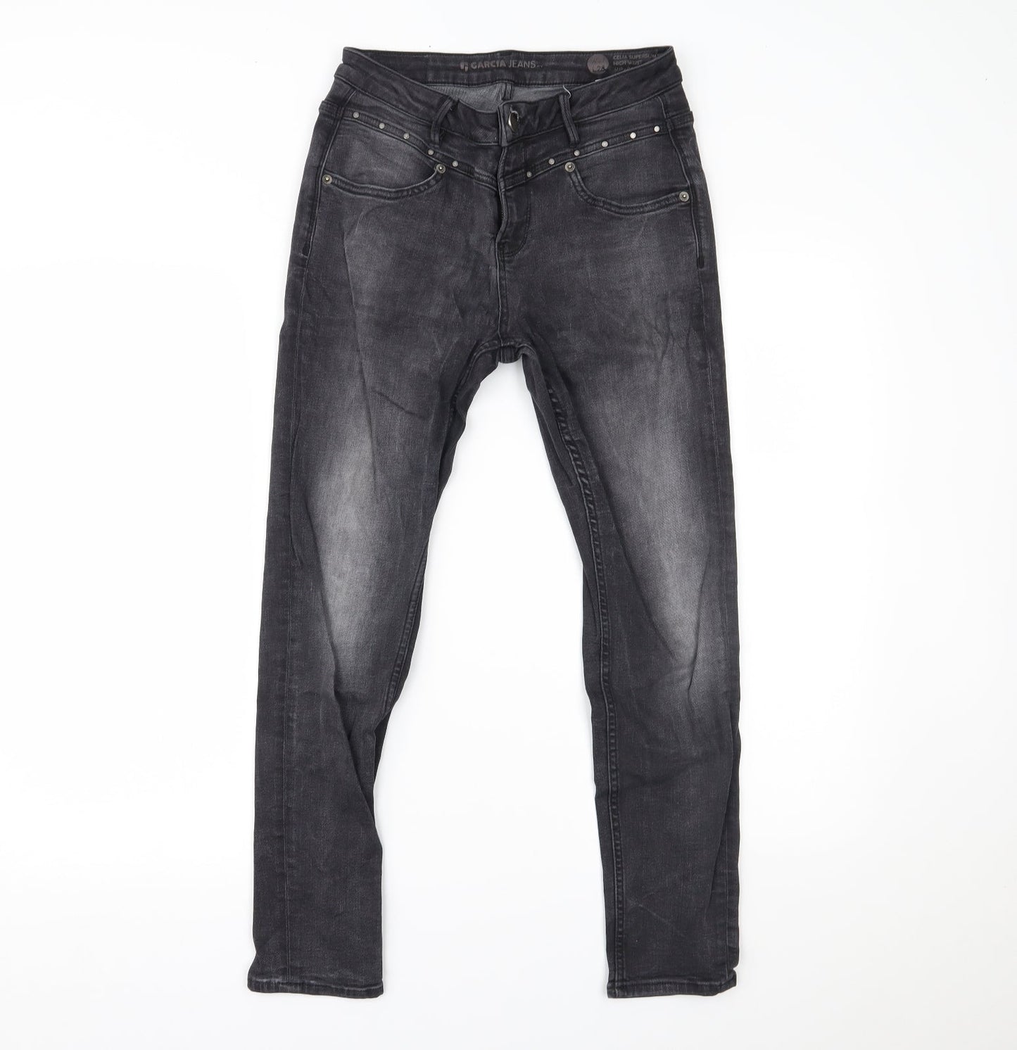 Garcia Womens Black  Denim Skinny Jeans Size 27 L28 in