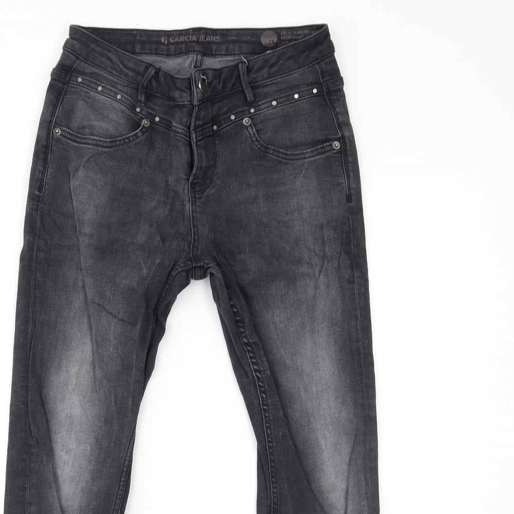 Garcia Womens Black  Denim Skinny Jeans Size 27 L28 in