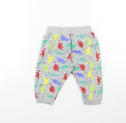 Baby Bug Baby Grey Geometric  Kimono Lounge Pants Size 6-9 Months