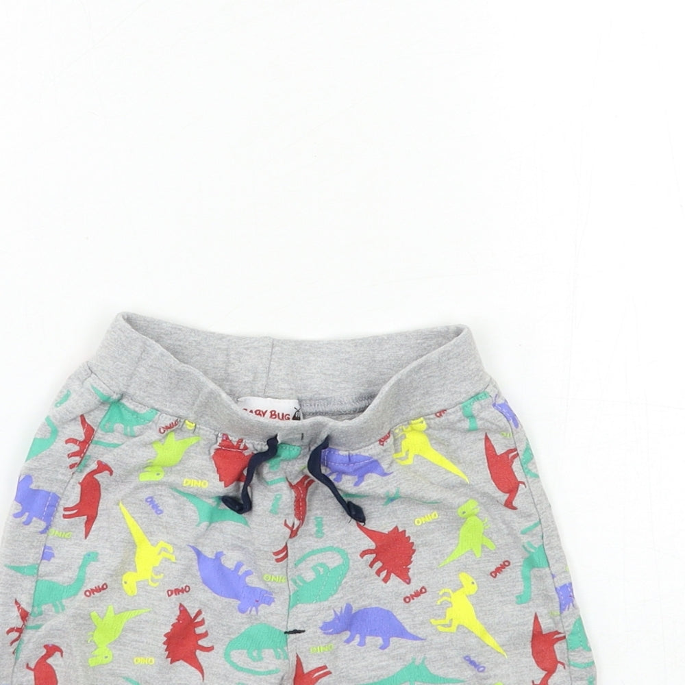 Baby Bug Baby Grey Geometric  Kimono Lounge Pants Size 6-9 Months