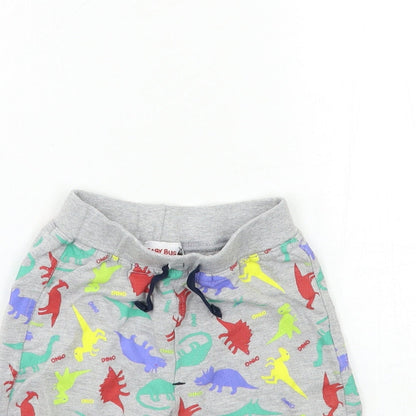 Baby Bug Baby Grey Geometric  Kimono Lounge Pants Size 6-9 Months