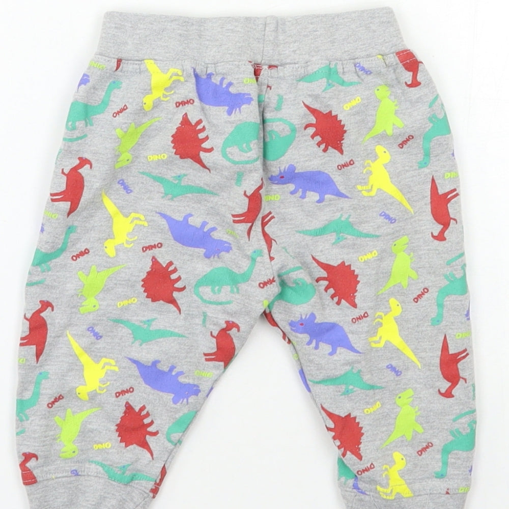 Baby Bug Baby Grey Geometric  Kimono Lounge Pants Size 6-9 Months