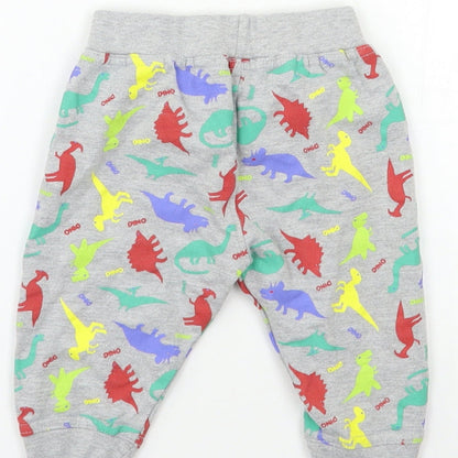 Baby Bug Baby Grey Geometric  Kimono Lounge Pants Size 6-9 Months