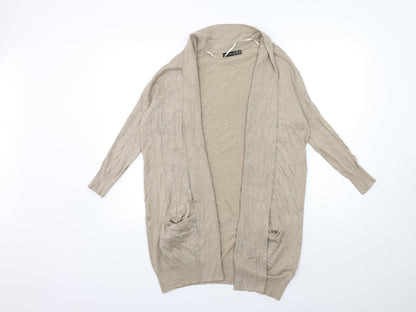 Womens UK Size 6 Atmosphere Beige Cardigan Jumper