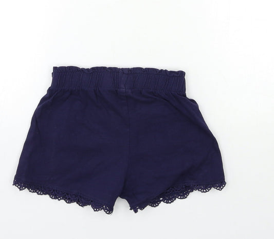 TU Girls Blue   Sailor Shorts Size 6 Years