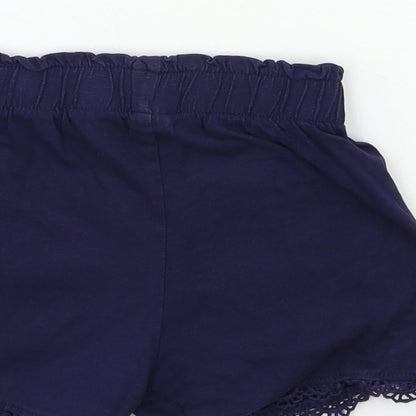 TU Girls Blue   Sailor Shorts Size 6 Years