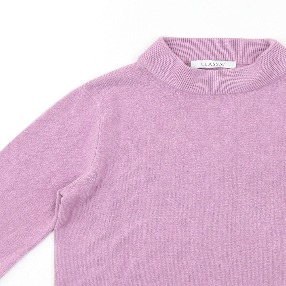 Womens UK Size 6 Marks and Spencer Purple Pullover Jumper