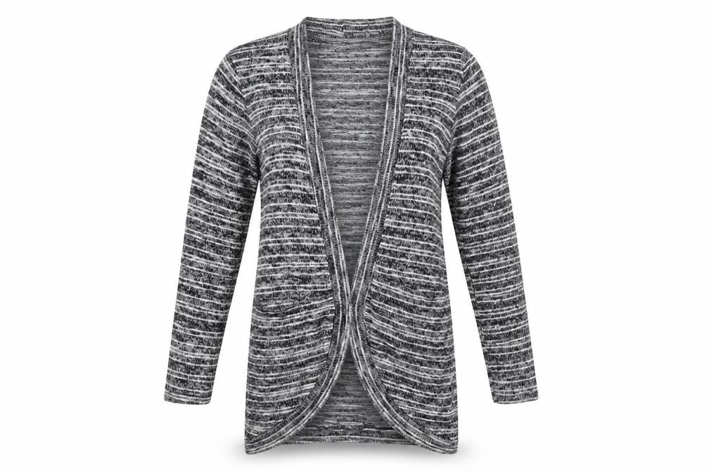 Womens UK Size 12 Papaya Black Cardigan Jumper