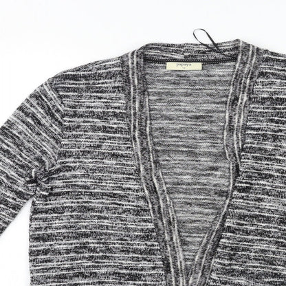 Womens UK Size 12 Papaya Black Cardigan Jumper