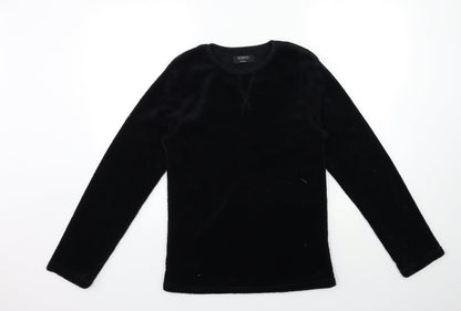 Hudson Boys Black  Fleece  Pyjama Top Size S