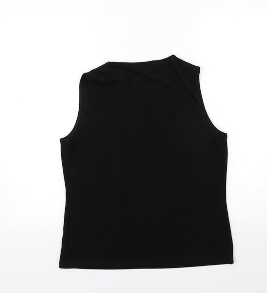 EWM Womens Black   Basic Blouse Size 14
